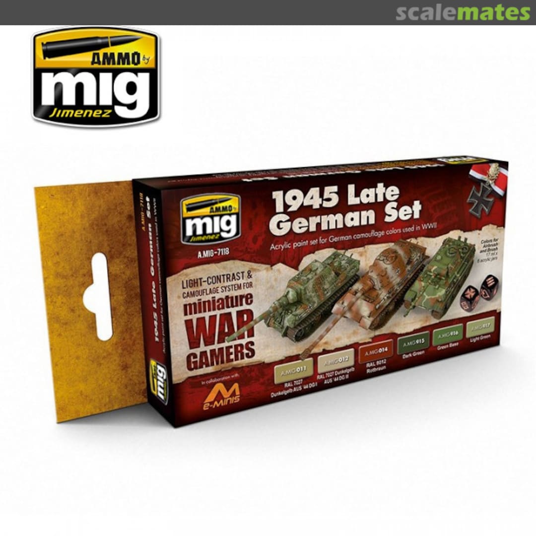 Boxart Wargame 1945 Late German Set  Ammo by Mig Jimenez