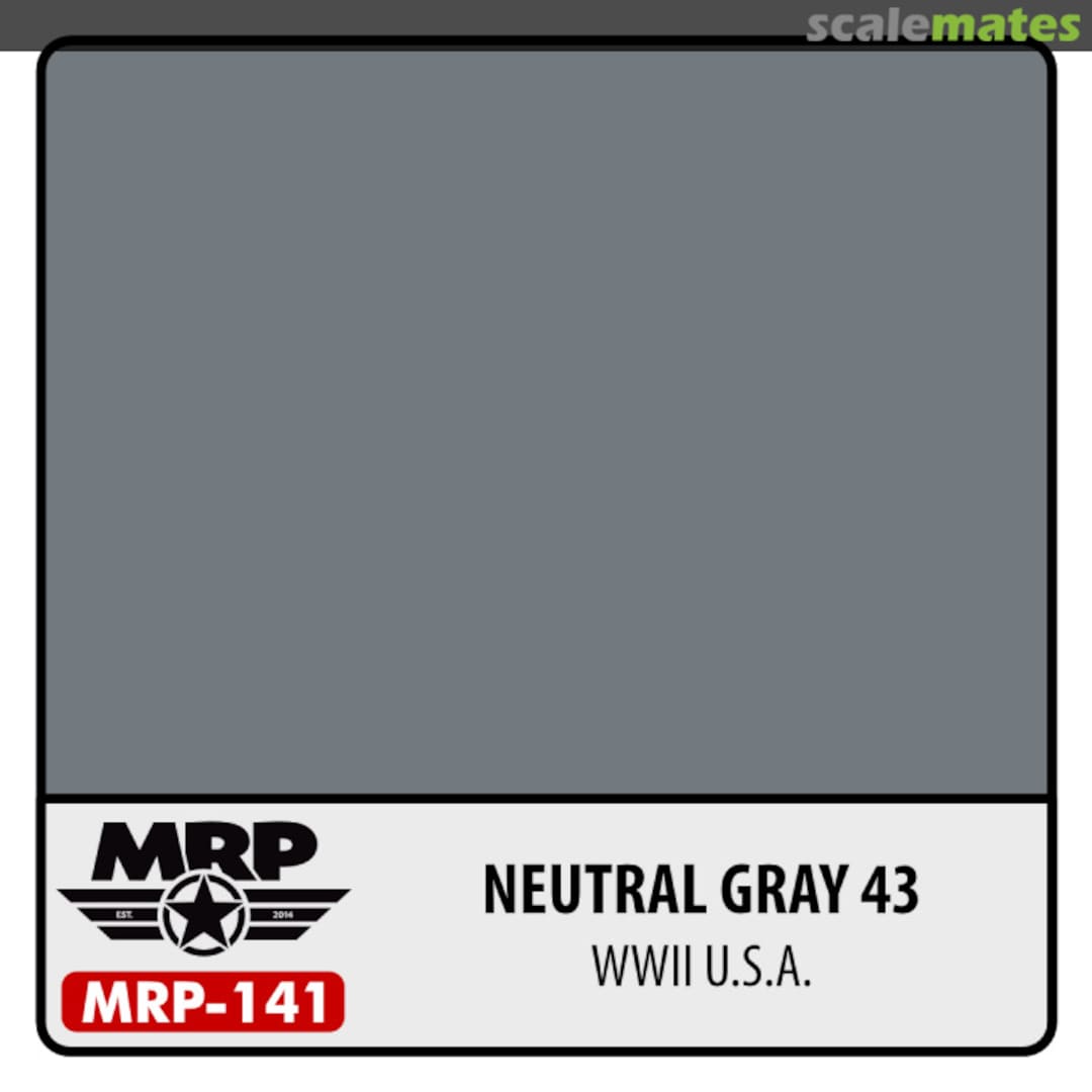 Boxart WWII US - Neutral Grey 43  MR.Paint