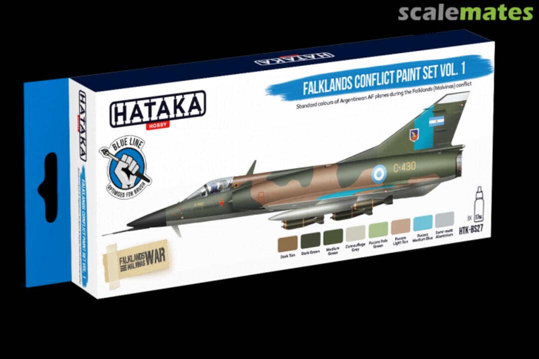 Boxart Falklands Conflict paint set vol. 1 HTK-BS27 Hataka Hobby Blue Line