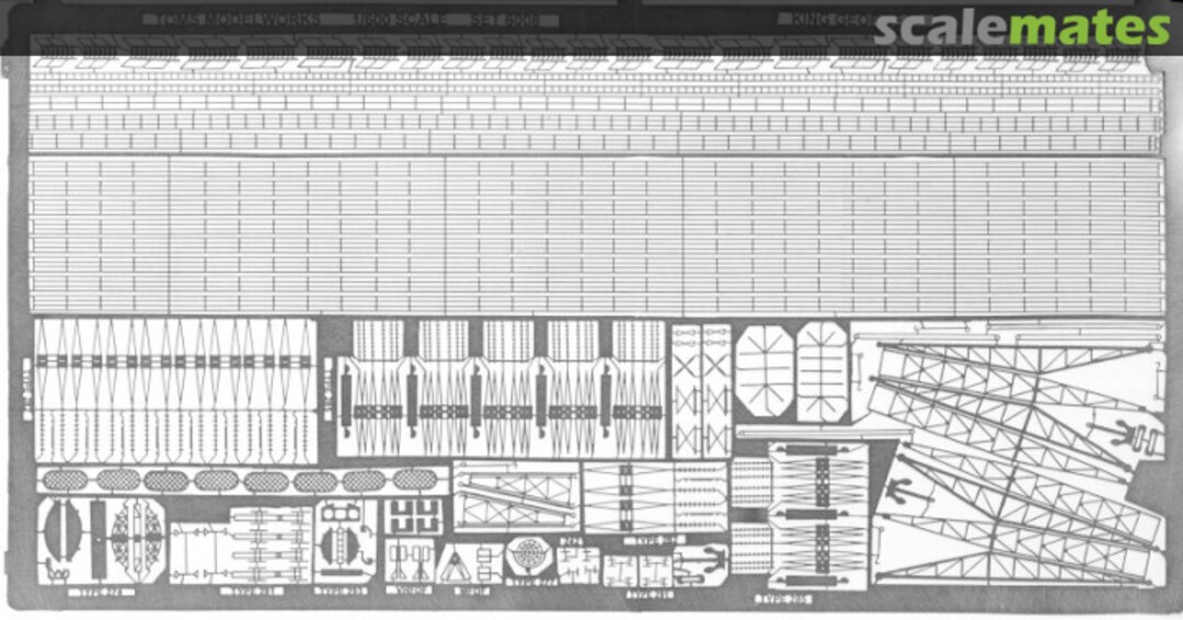 Boxart HMS King George V British Battleship Detail Set 6008 Tom's Modelworks