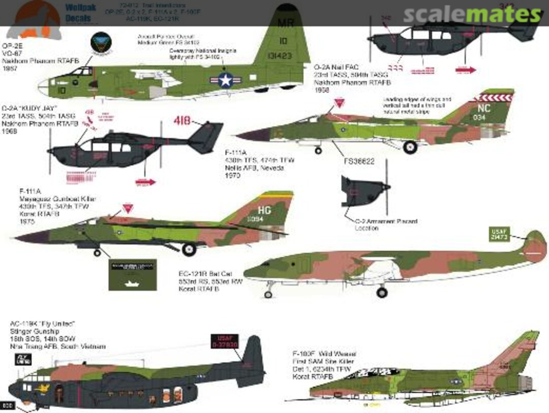 Boxart Trail Interdictors 72-012 Wolfpak Decals