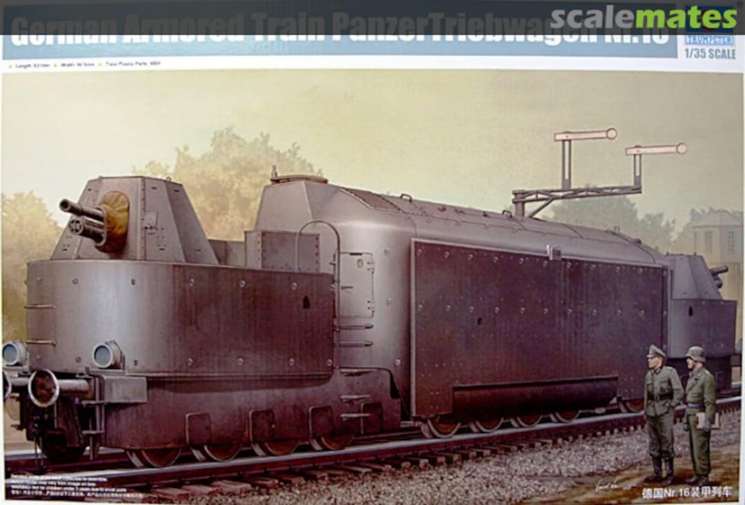 Boxart German Armored Train Panzertriebwagen Nr.16 00223 Trumpeter Boxart German Armored Train Panzertriebwagen Nr.16 00223 Trumpeter