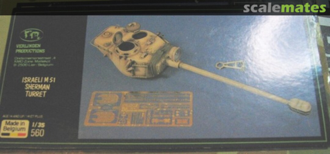 Boxart Israeli M 51 Sherman Turret 560 Verlinden Productions Boxart Israeli M 51 Sherman Turret 560 Verlinden Productions
