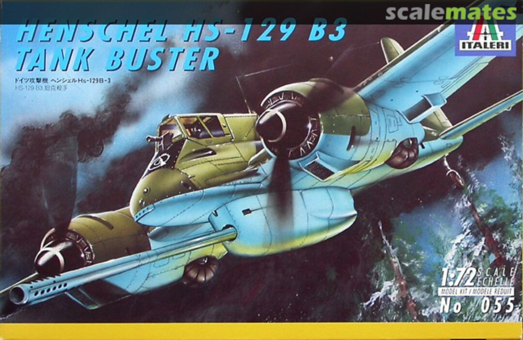Boxart Henschel Hs-129 B3 Tank Buster 055 Italeri Boxart Henschel Hs-129 B3 Tank Buster 055 Italeri