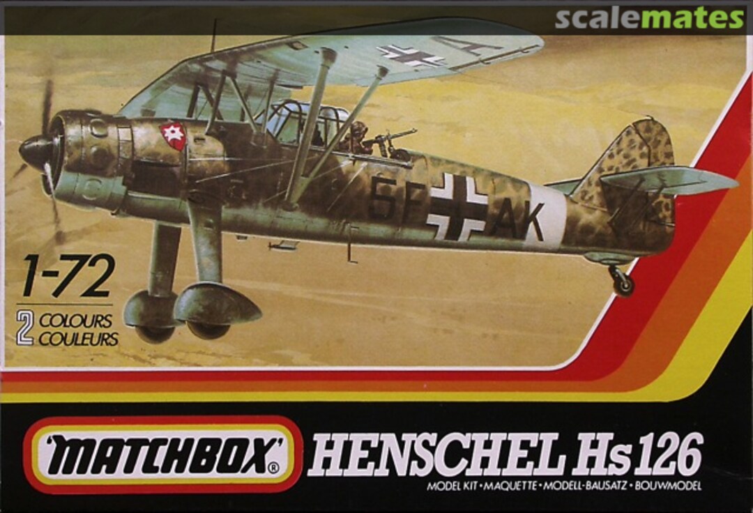 Boxart Henschel Hs 126 PK-26 Matchbox Boxart Henschel Hs 126 PK-26 Matchbox