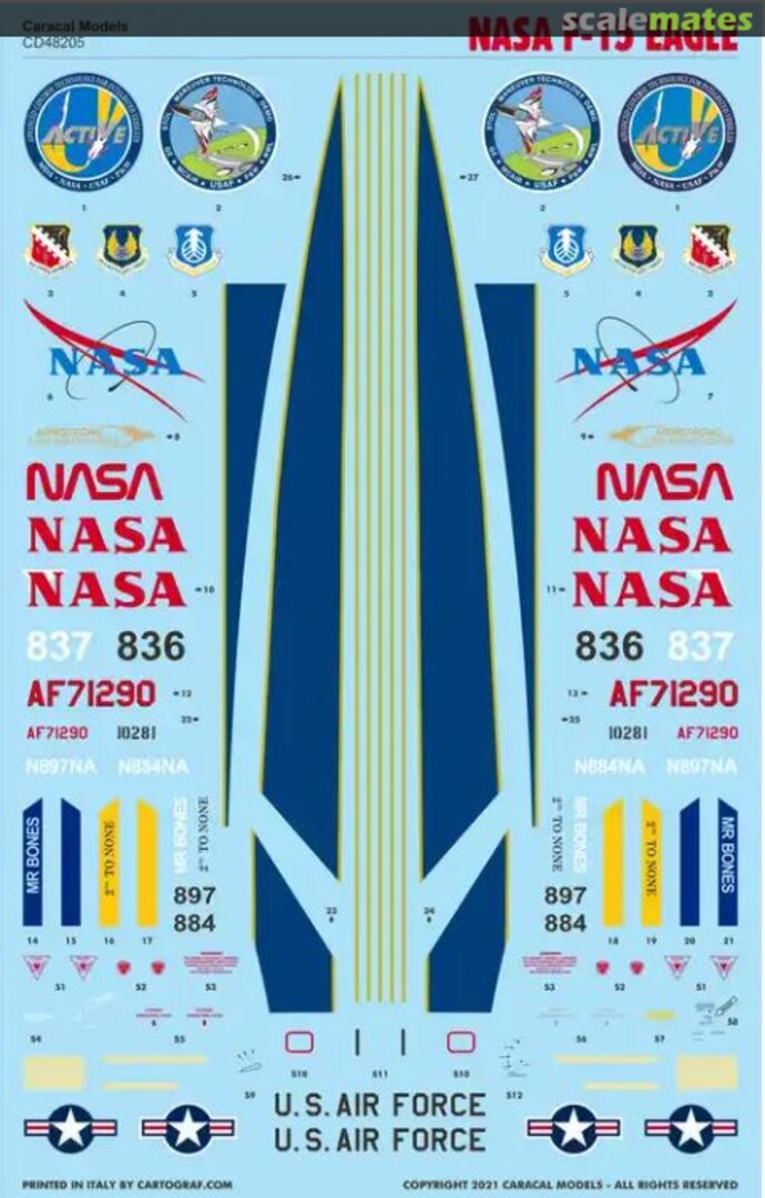 Boxart NASA F-15 Eagles CD48205 Caracal Models Boxart NASA F-15 Eagles CD48205 Caracal Models