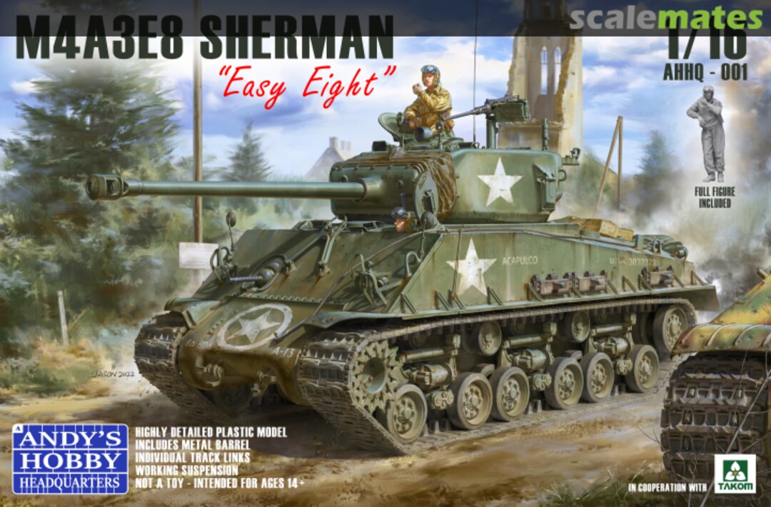 Boxart M4A3E8 Sherman "Easy Eight" AHHQ001 Andy's Hobby Headquarters Boxart M4A3E8 Sherman "Easy Eight" AHHQ001 Andy's Hobby Headquarters