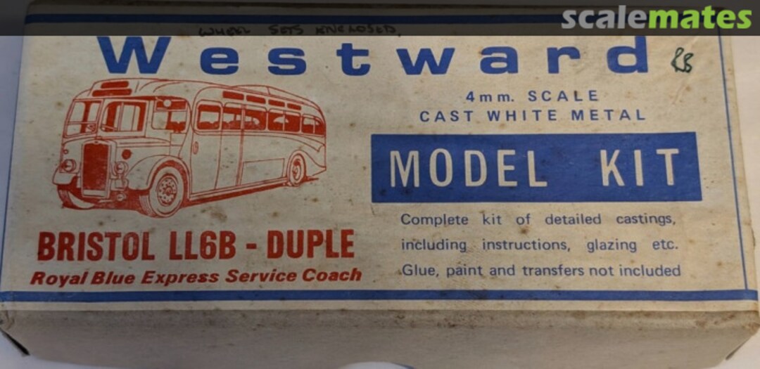 Boxart Bristol LL6B - Duple Royal Blue Express Coach Service 32 Westward Boxart Bristol LL6B - Duple Royal Blue Express Coach Service 32 Westward