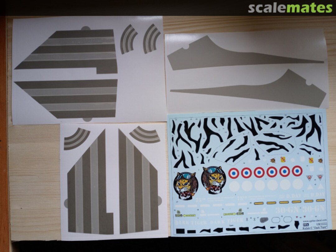 Contents Rafale C "Dark Tiger" UR32222 UpRise Decal Contents Rafale C "Dark Tiger" UR32222 UpRise Decal