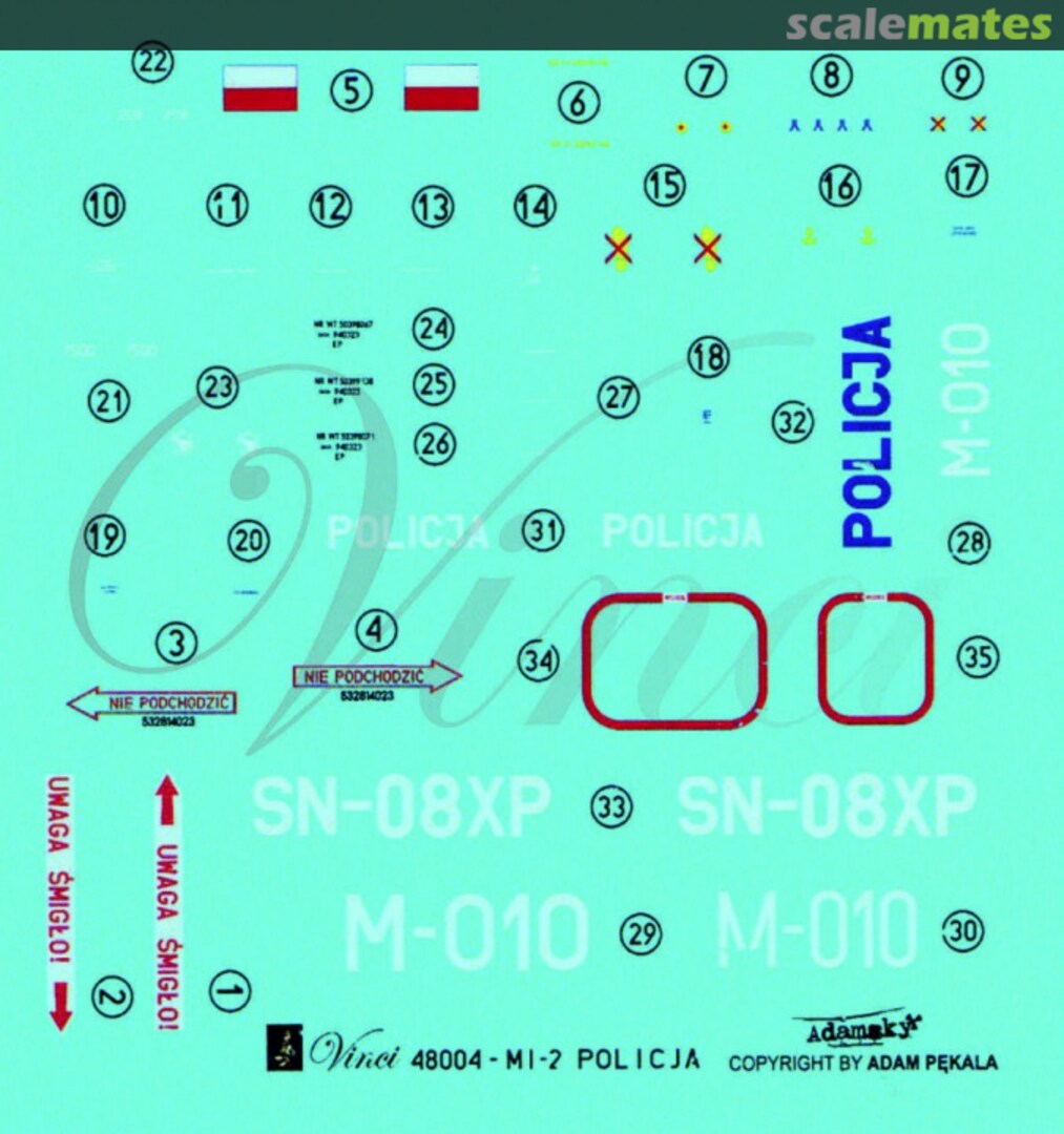 Boxart Mil Mi-2 "Policja" 48004 Vinci Boxart Mil Mi-2 "Policja" 48004 Vinci