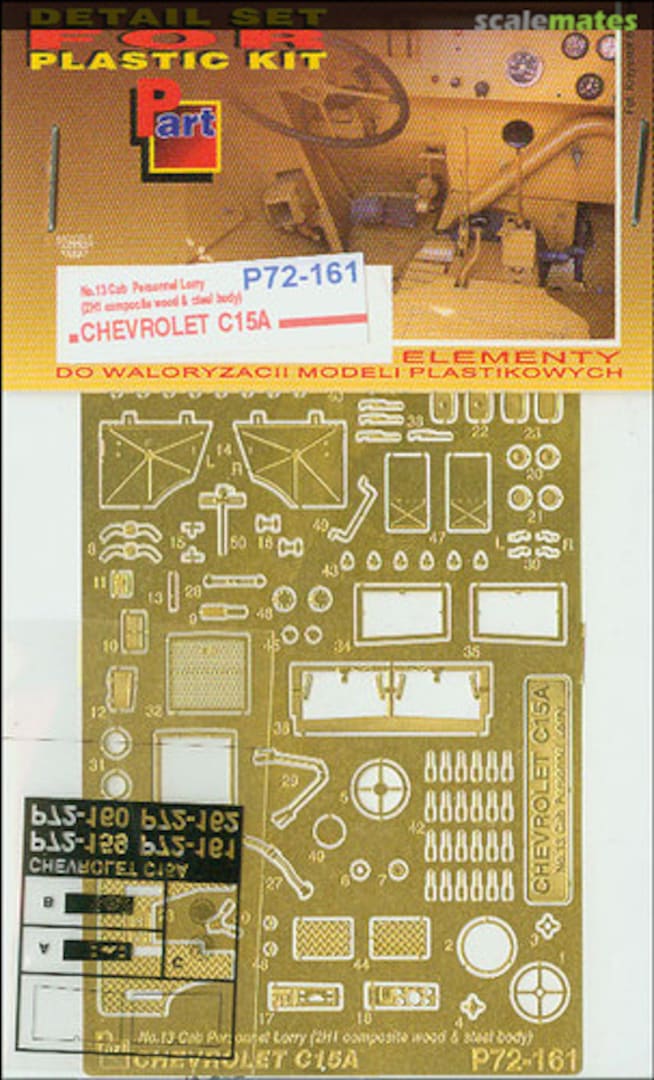 Boxart Chevrolet C.15A No.13 Cab Personnel Lorry ( 2H1 steel body) IBG 72013 P72-161 Part