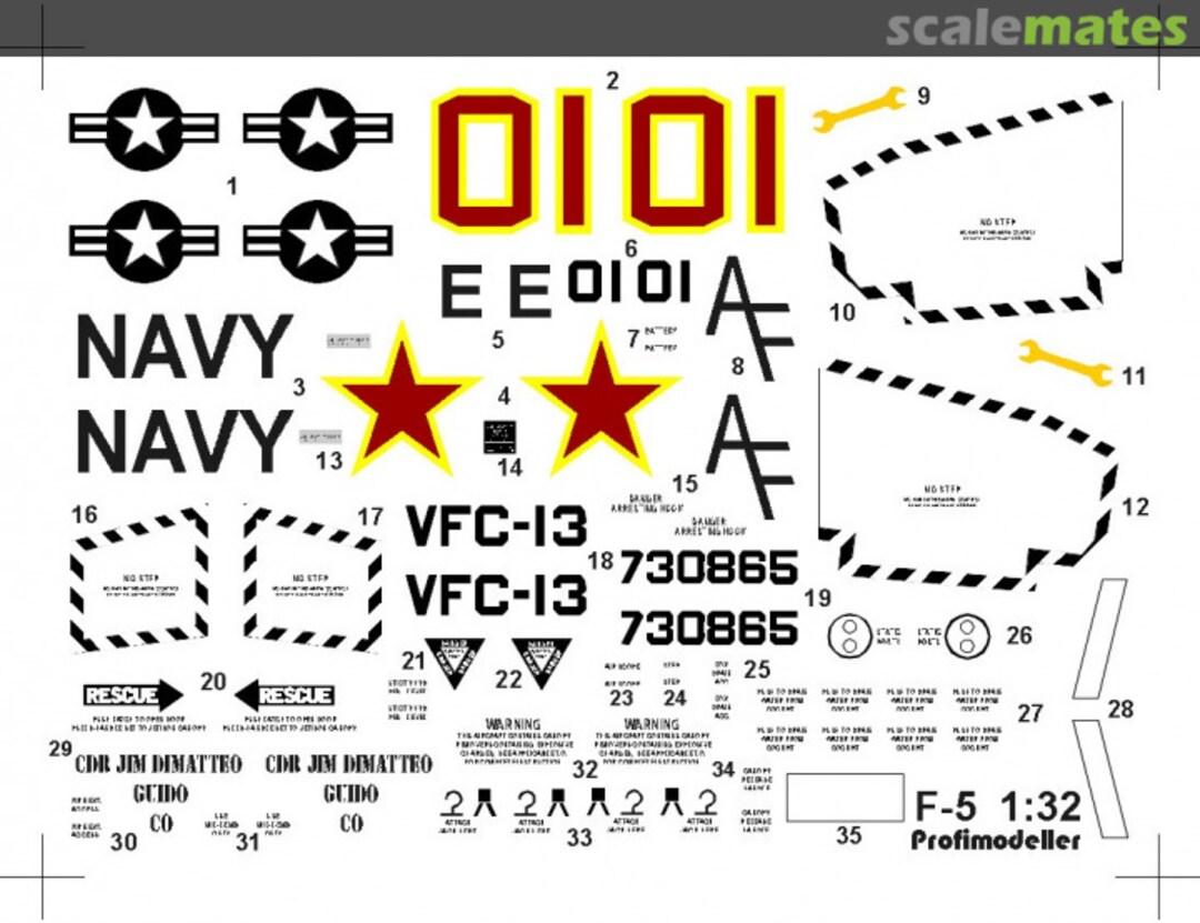 Boxart Northrop F-5E Tiger VFC-13 32286 Profimodeller Boxart Northrop F-5E Tiger VFC-13 32286 Profimodeller