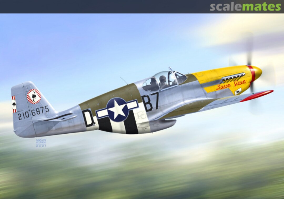 Boxart P-51B Mustang Malcolm KPM0247 Kovozávody Prostějov