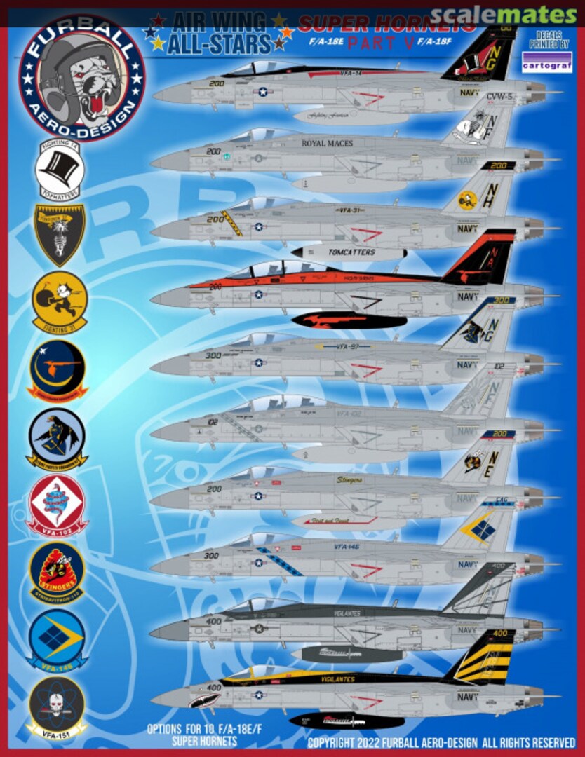 Boxart Air Wing All-Stars: Super Hornets Part V 48-082 Furball Aero-Design Boxart Air Wing All-Stars: Super Hornets Part V 48-082 Furball Aero-Design