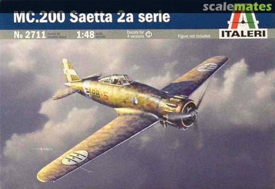 Boxart MC.200 Saetta 2a serie 2711 Italeri Boxart MC.200 Saetta 2a serie 2711 Italeri
