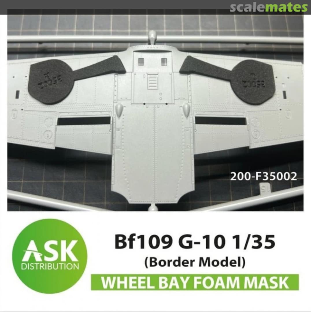 Boxart Bf 109G-10 - wheel bay foam masks 200-F35002 ASK