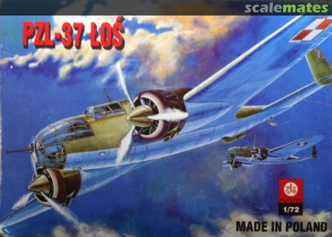 Boxart PZL-37 Łoś ZTS001 ZTS Plastyk Boxart PZL-37 Łoś ZTS001 ZTS Plastyk