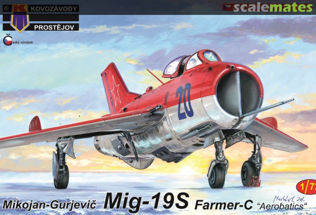 Boxart Mig-19S Farmer-C KPM0159 Kovozávody Prostějov Boxart Mig-19S Farmer-C KPM0159 Kovozávody Prostějov