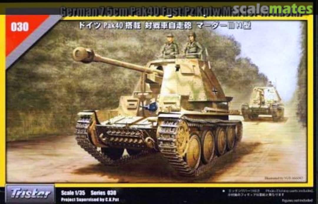 Boxart 7.5cm Pak40 Fgst.Pz.Kpfw. Marder III Ausf.H 35030 Tristar Boxart 7.5cm Pak40 Fgst.Pz.Kpfw. Marder III Ausf.H 35030 Tristar