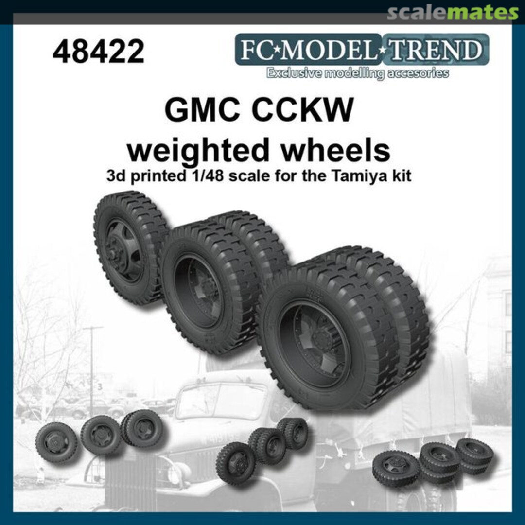Boxart GMC CCKW weighted wheels 48422 FC Model Trend Boxart GMC CCKW weighted wheels 48422 FC Model Trend