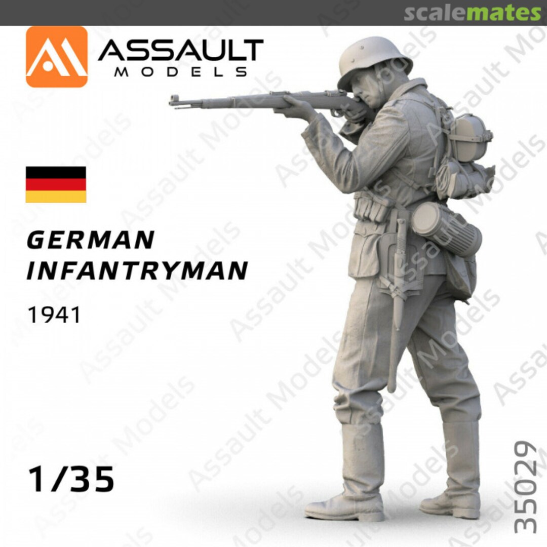 Boxart Infantryman, German Army (Wehrmacht) 35029 Assault Models Boxart Infantryman, German Army (Wehrmacht) 35029 Assault Models