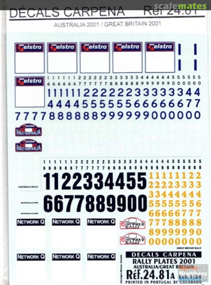 Boxart Australia/Great Britain Rally Plates 2001 24.81 Carpena Boxart Australia/Great Britain Rally Plates 2001 24.81 Carpena