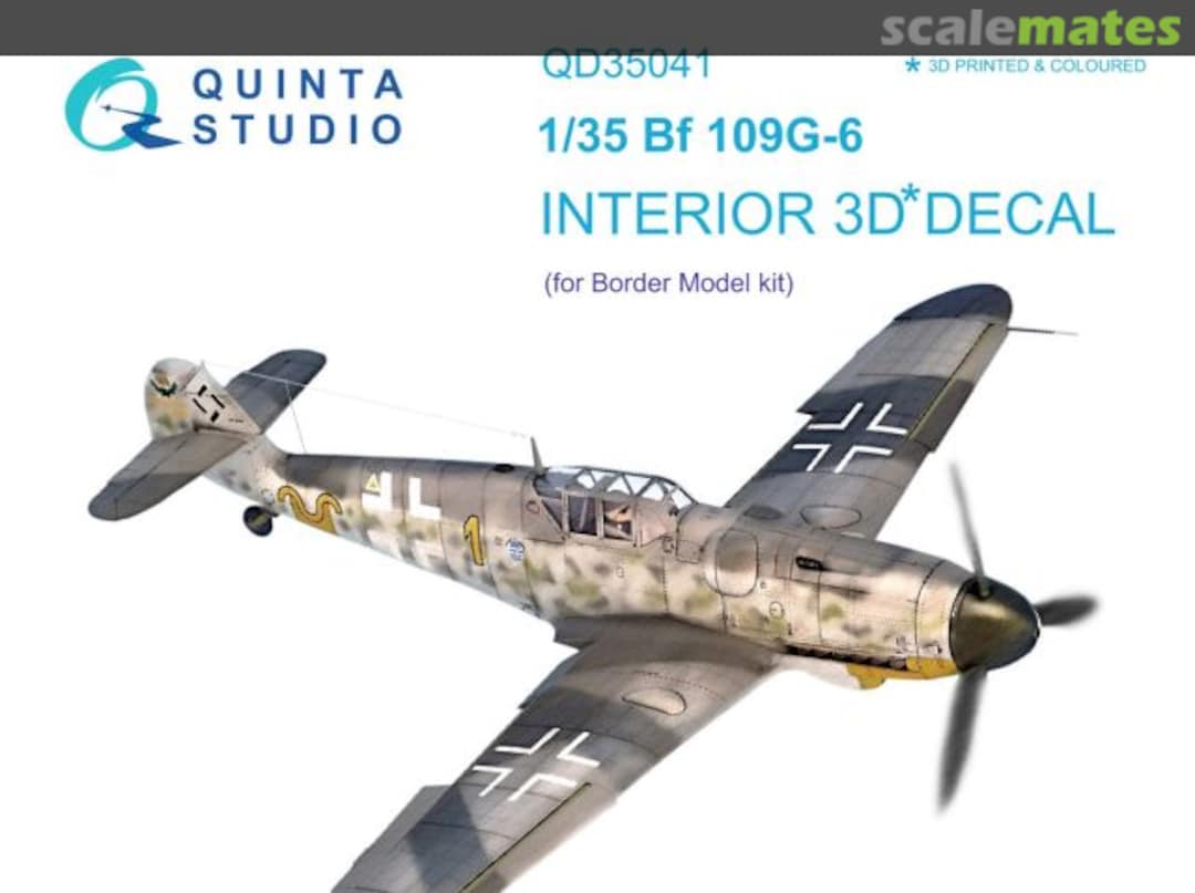 Boxart Bf 109G-6 interior 3D decals QD35041 Quinta Studio Boxart Bf 109G-6 interior 3D decals QD35041 Quinta Studio