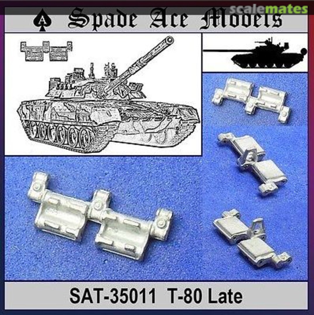 Boxart Metal Track Russian T-80 Late Type SAT-35011 Spade Ace Models Boxart Metal Track Russian T-80 Late Type SAT-35011 Spade Ace Models