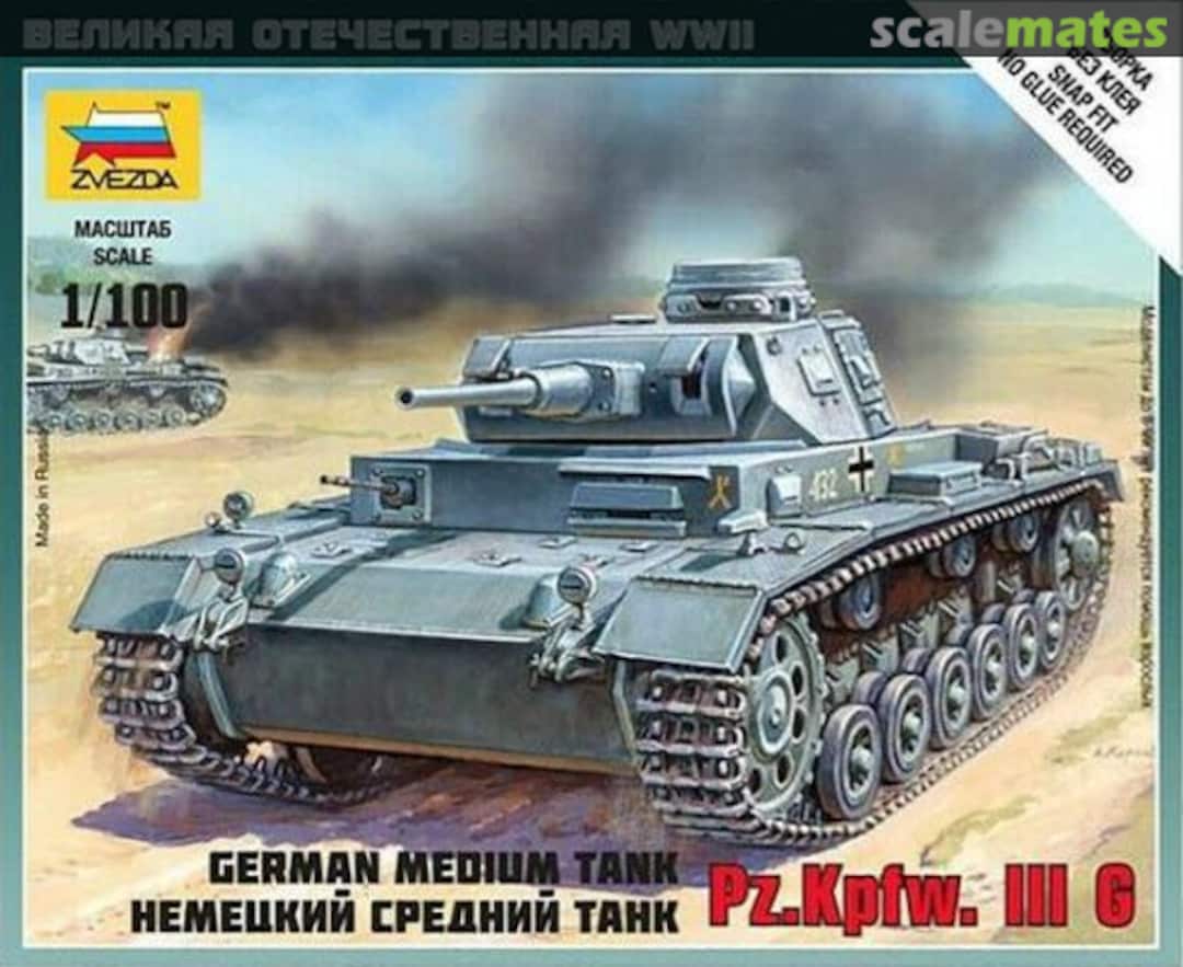 Boxart Pz.Kpfw. III G 6119 Zvezda Boxart Pz.Kpfw. III G 6119 Zvezda