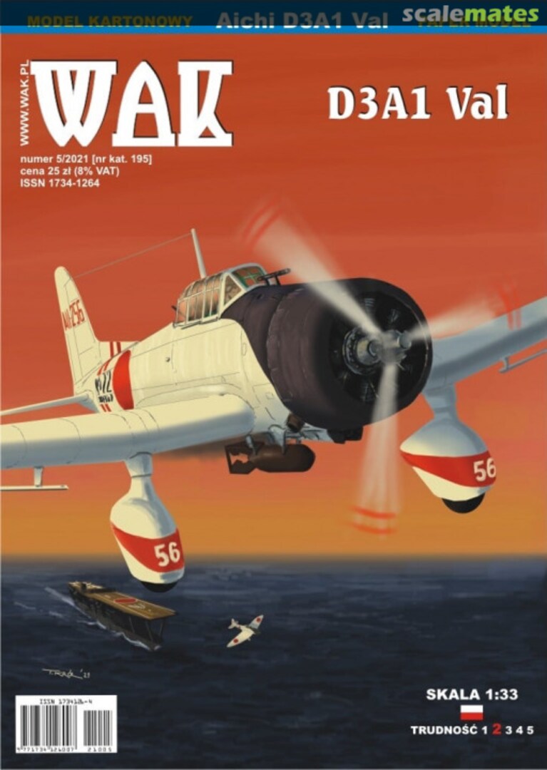 Boxart Aichi D2A1 Val WAK 195 5/2021 Wydawnictwo WAK