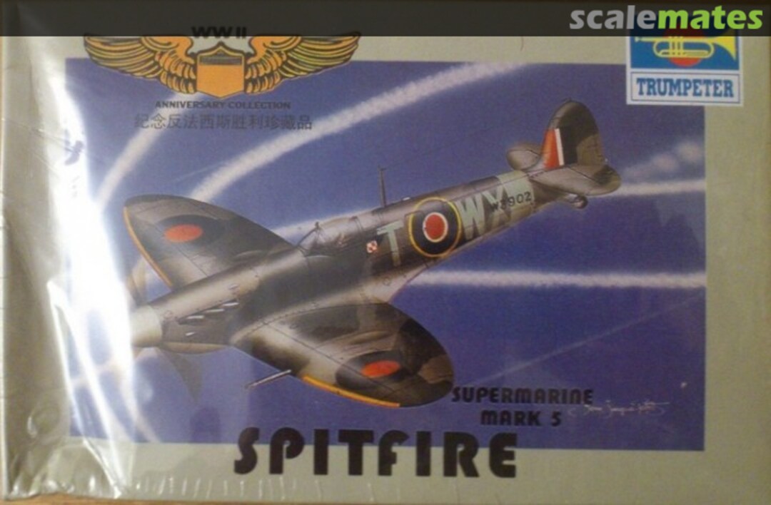 Boxart Supermarine Spitfire Mark V F1303 Trumpeter Boxart Supermarine Spitfire Mark V F1303 Trumpeter