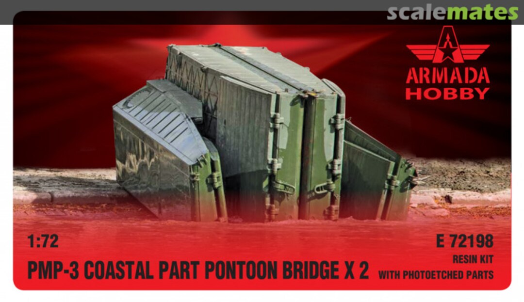 Boxart PMP-3 Coastal Part - Pontoon Bridge x2 E72198 Armada Hobby Boxart PMP-3 Coastal Part - Pontoon Bridge x2 E72198 Armada Hobby