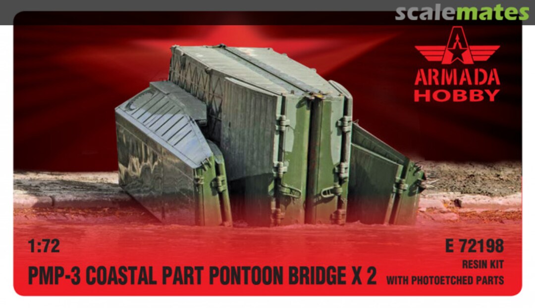 Boxart PMP-3 Coastal Part - Pontoon Bridge x2 E72198 Armada Hobby