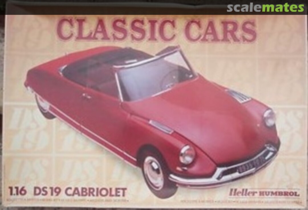 Boxart Citroën DS 19 Cabriolet 80795 Heller Boxart Citroën DS 19 Cabriolet 80795 Heller