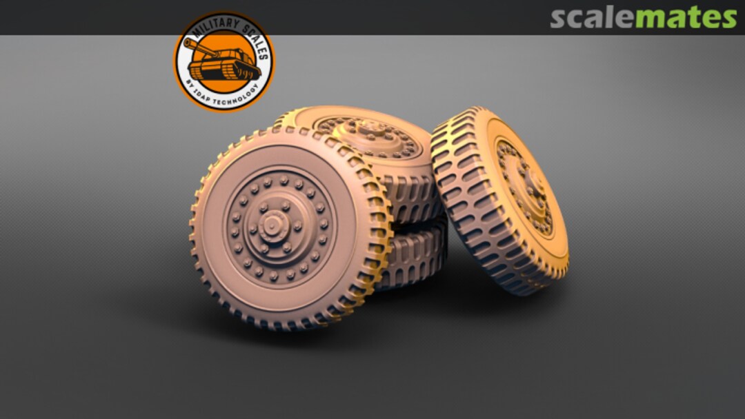 Boxart Set of Wheels for M3A1 Scout Car PMI0373D Military Scales Boxart Set of Wheels for M3A1 Scout Car PMI0373D Military Scales