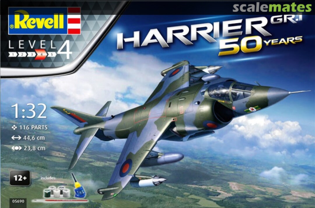 Boxart Harrier GR.1 05690 Revell Boxart Harrier GR.1 05690 Revell