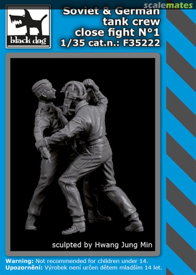 Boxart Soviet & German tank crew close fight N°1 F35222 Black Dog Boxart Soviet & German tank crew close fight N°1 F35222 Black Dog