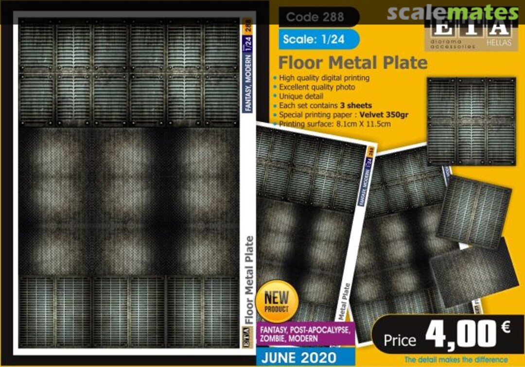 Boxart Floor Metal Plate 288 ETA Diorama Accessories