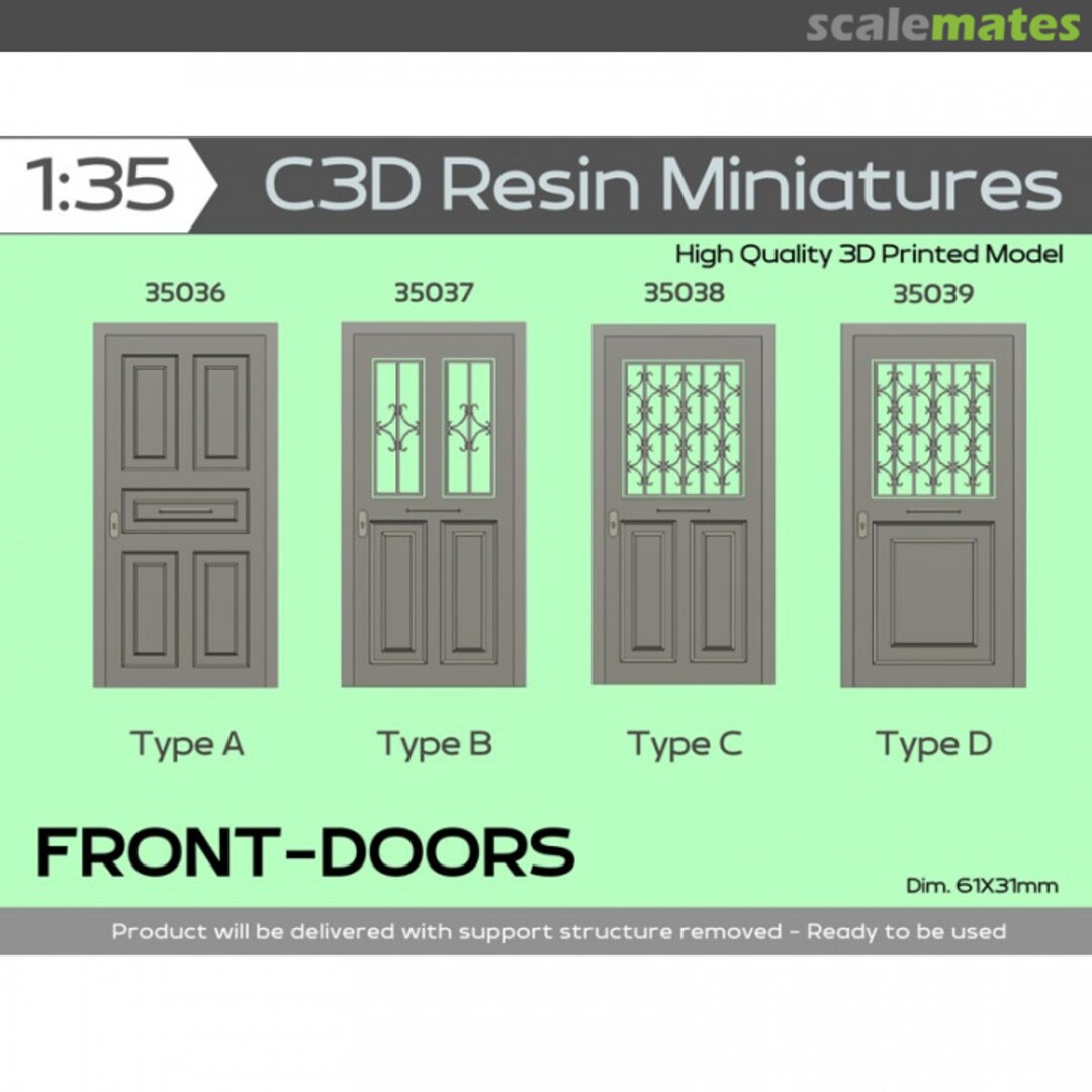 Boxart Front Doors C3D-35036 C3D Resin Miniatures Boxart Front Doors C3D-35036 C3D Resin Miniatures