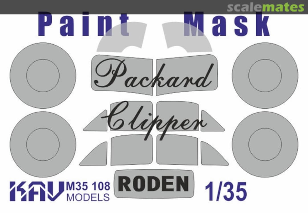 Boxart Packard Clipper paint masks KAV M35 108 KAV models