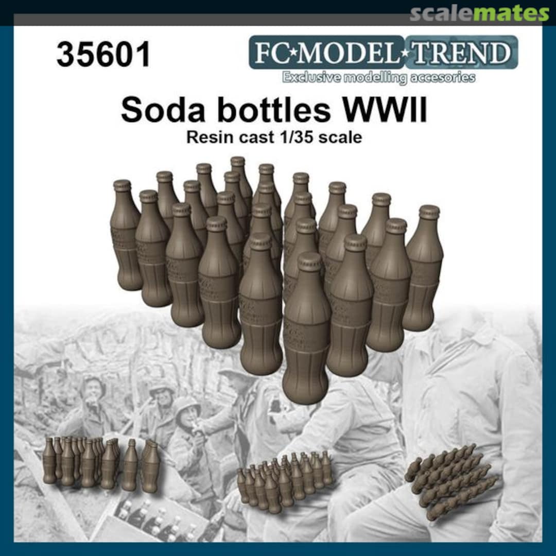 Boxart WWII soda bottles and crates 35601 FC Model Trend Boxart WWII soda bottles and crates 35601 FC Model Trend