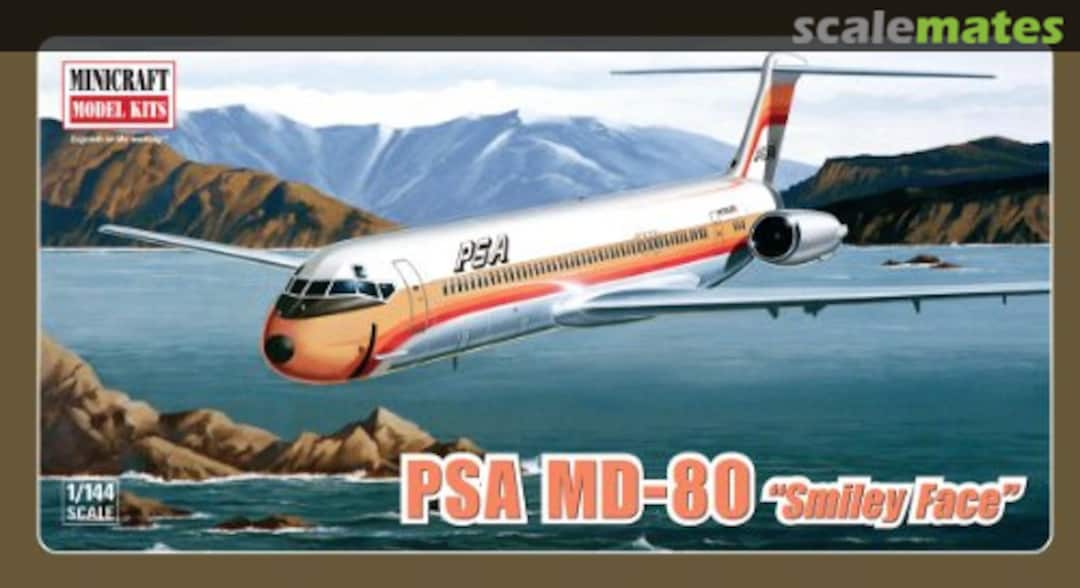 Boxart PSA MD-80 "Smiley Face" 14525 Minicraft Model Kits Boxart PSA MD-80 "Smiley Face" 14525 Minicraft Model Kits
