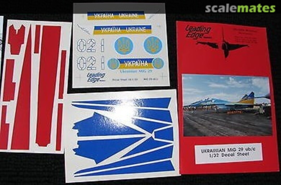 Boxart Ukrainian Air Force MiG 29 ub/c 29.1.32 Leading Edge Boxart Ukrainian Air Force MiG 29 ub/c 29.1.32 Leading Edge