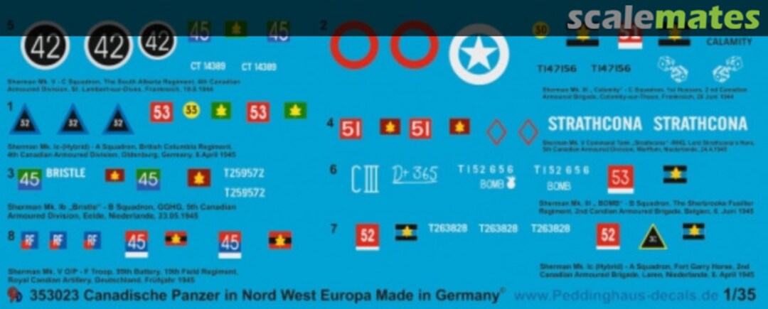 Boxart Kanadische Panzer in Nord West Europa 35 3023 Peddinghaus-Decals Boxart Kanadische Panzer in Nord West Europa 35 3023 Peddinghaus-Decals