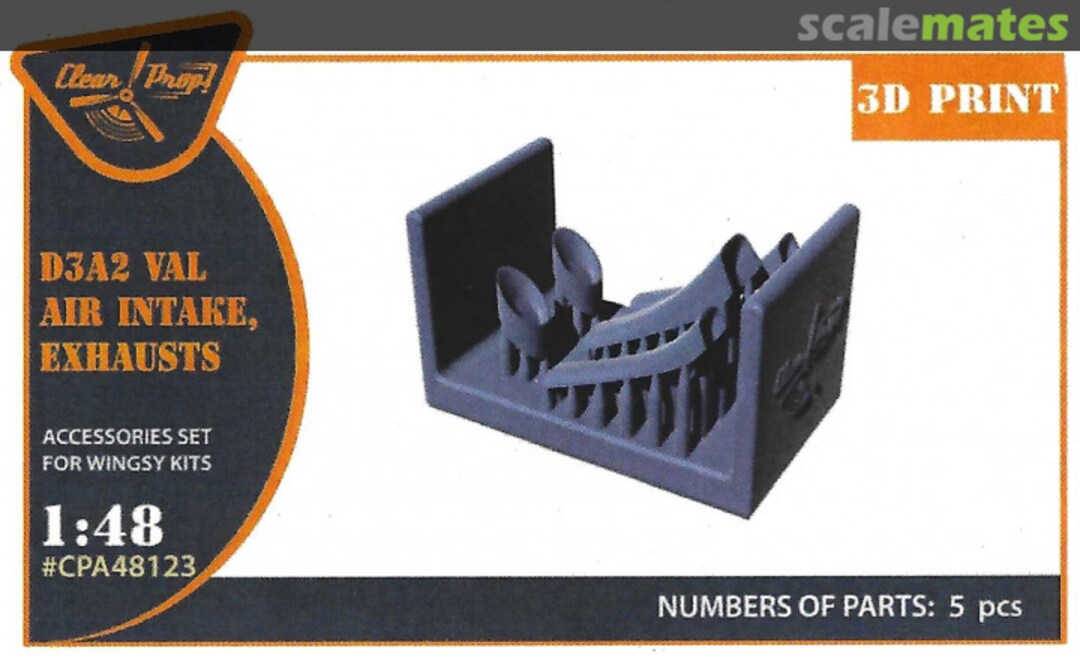 Boxart D3A2 Val Air Intake, Exhausts CPA48123 Clear Prop!