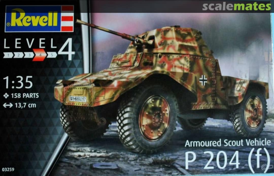 Boxart Armoured Scout Vehicle P204(f) 03259 Revell