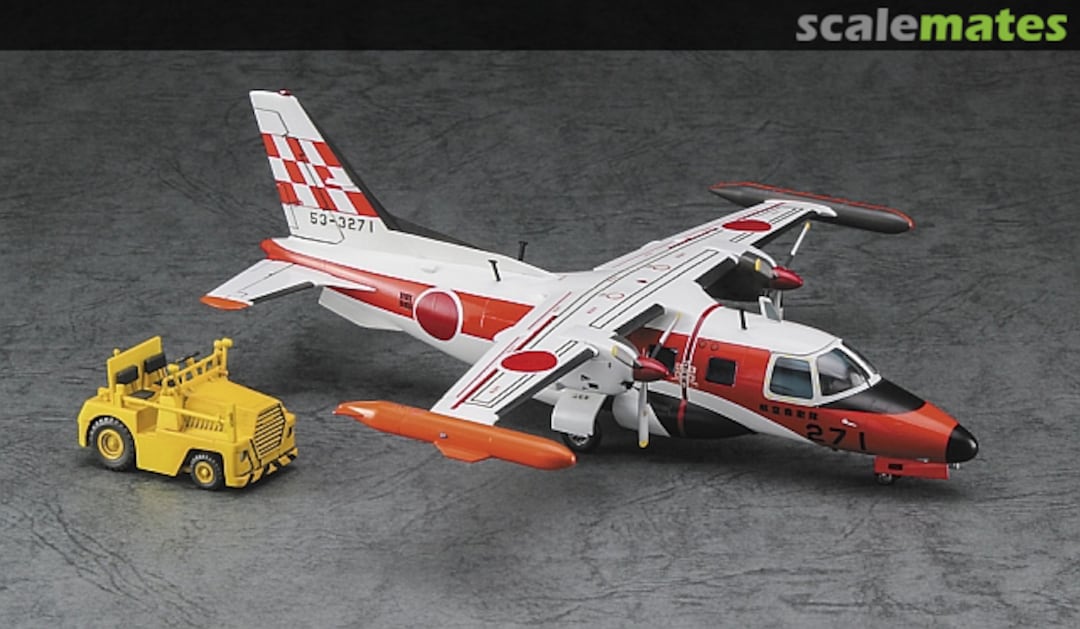 Boxart Mitsubishi MU-2J "Flight Inspection Team" w/ Towing Vehicle 02370 Hasegawa Boxart Mitsubishi MU-2J "Flight Inspection Team" w/ Towing Vehicle 02370 Hasegawa