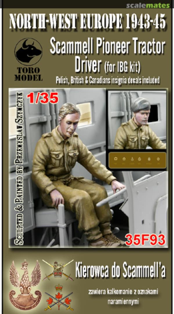 Boxart Scammell Pioneer Tractor Driver 35F93 ToRo Model Boxart Scammell Pioneer Tractor Driver 35F93 ToRo Model