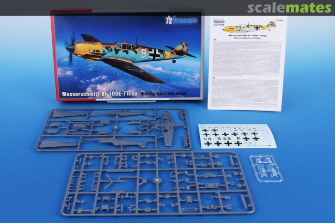 Contents Messerschmitt Bf 109E-7Trop SH72462 Special Hobby