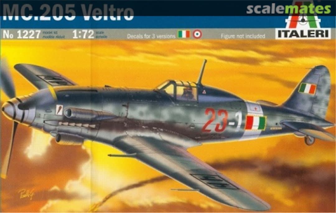 Boxart MC.205 Veltro 1227 Italeri Boxart MC.205 Veltro 1227 Italeri